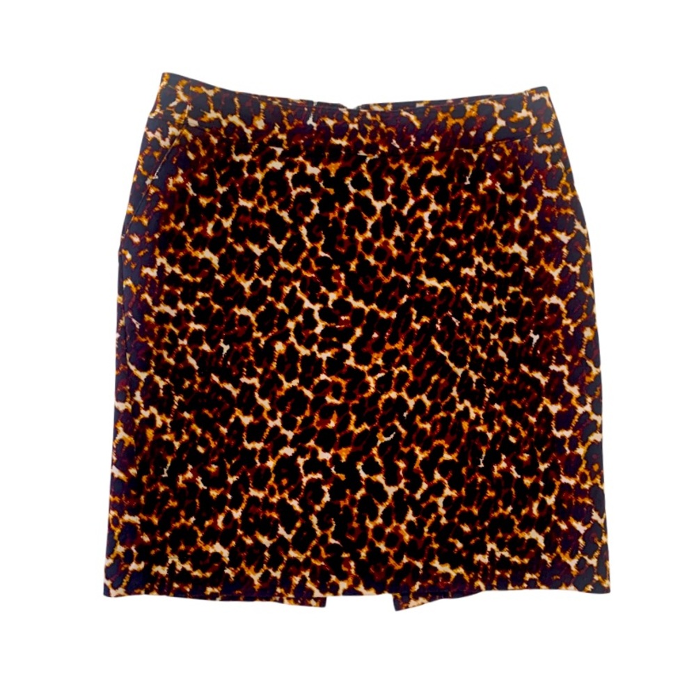 Multi color Cheetah Print Pencil Skirt Womens Knee Length Size 8 Merona Skirt